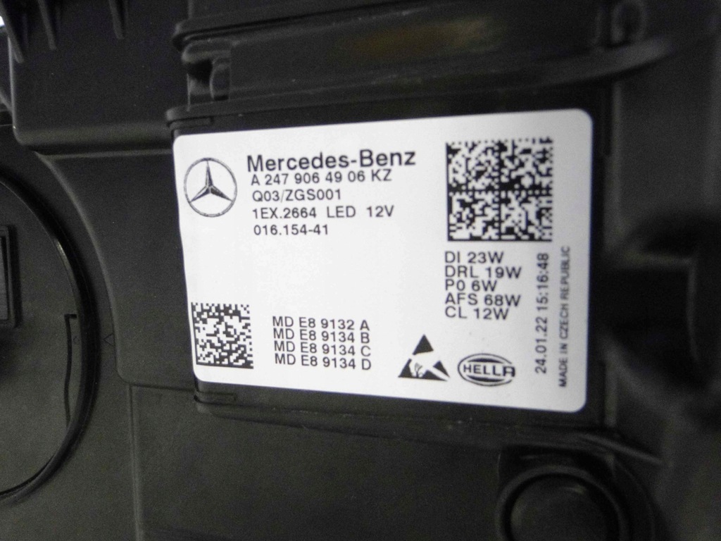 фото №15, Mercedes gla h247 247 лампа левая led multibeam