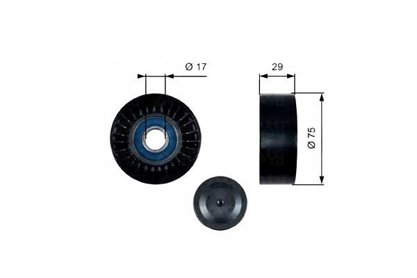 фото №2, Gates ролик ремінь vw crafter 30-35 2.5 tdi 2e_