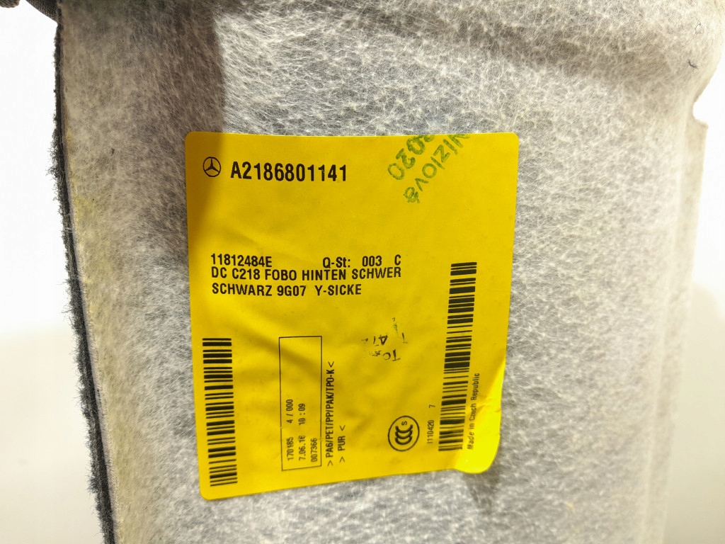 фото №12, Mercedes cls w218 lift sedan обшивка килимок підлога a2126803140