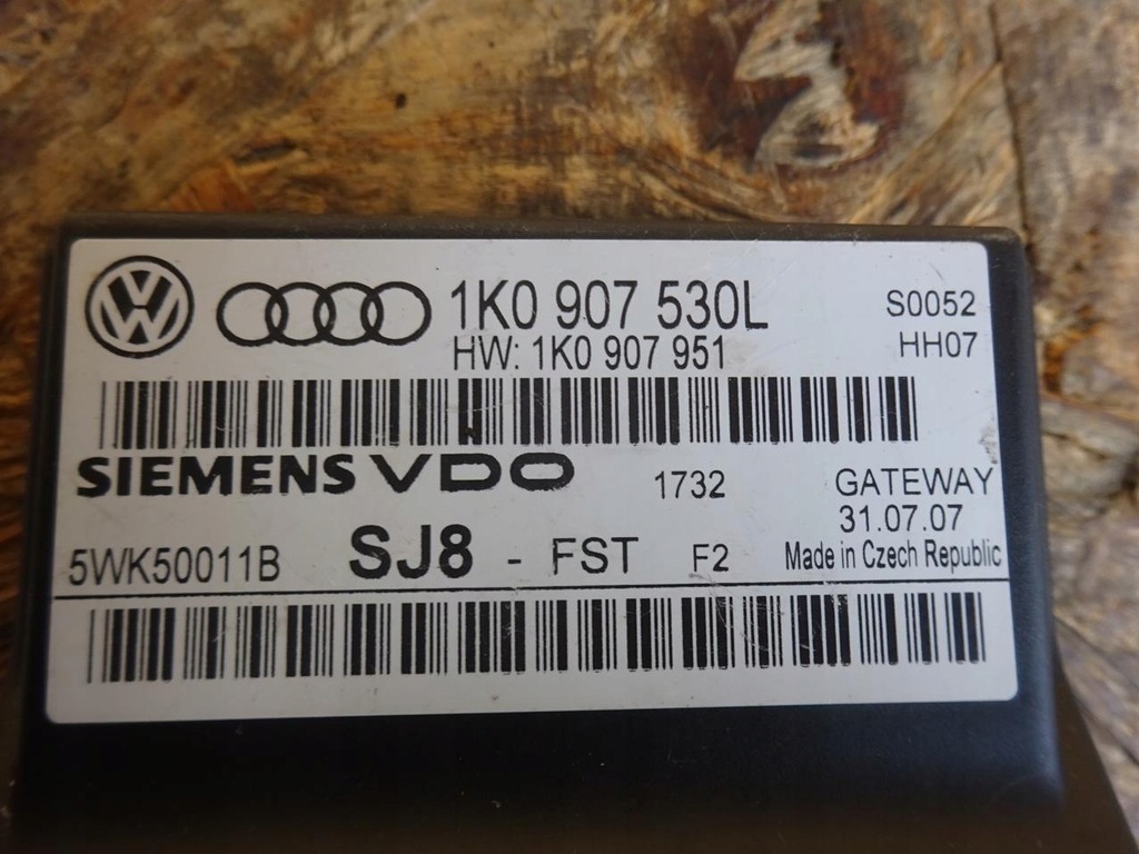 фото №8, Audi tt 8j 06-14 модуль шлюз 1k0907530l