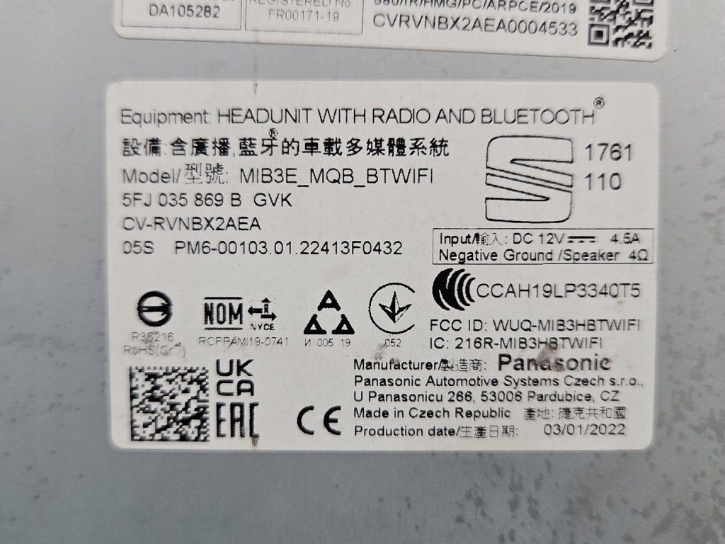 фото №10, Радіо заводський seat ibiza v kj 6f 5fj035869b радіопрогравач