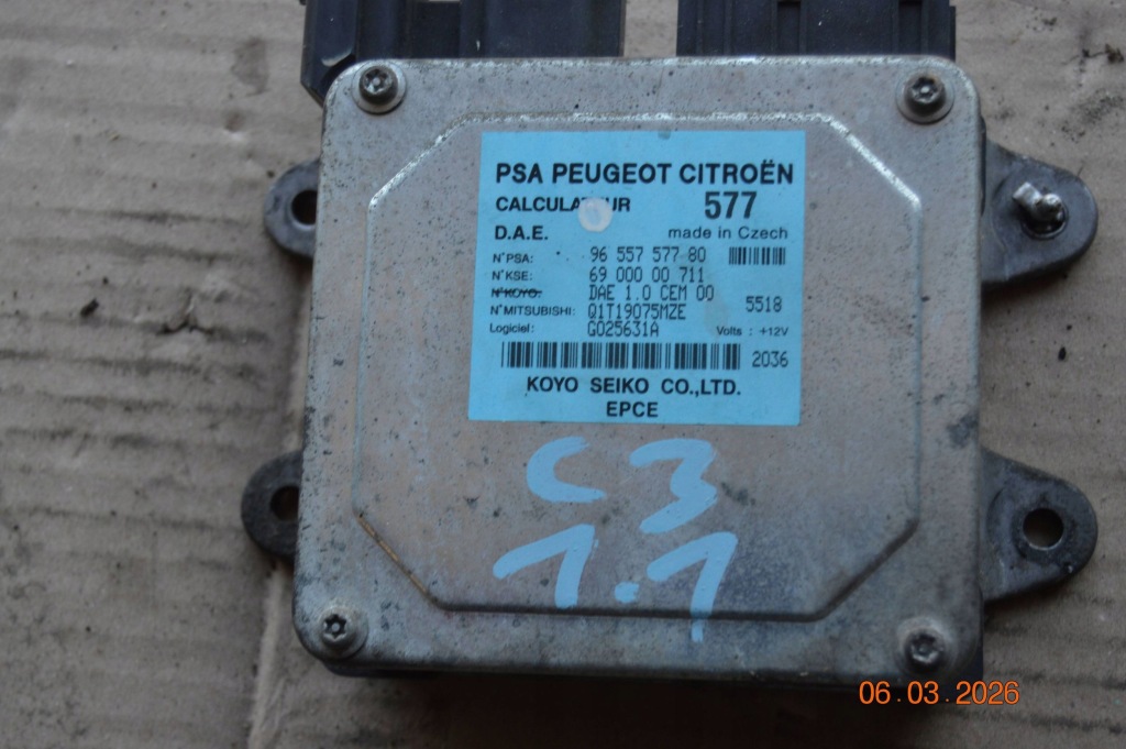 Модуль блок керування підсилювача керма citroen c3 9655757780 q1t19075mze Недорого