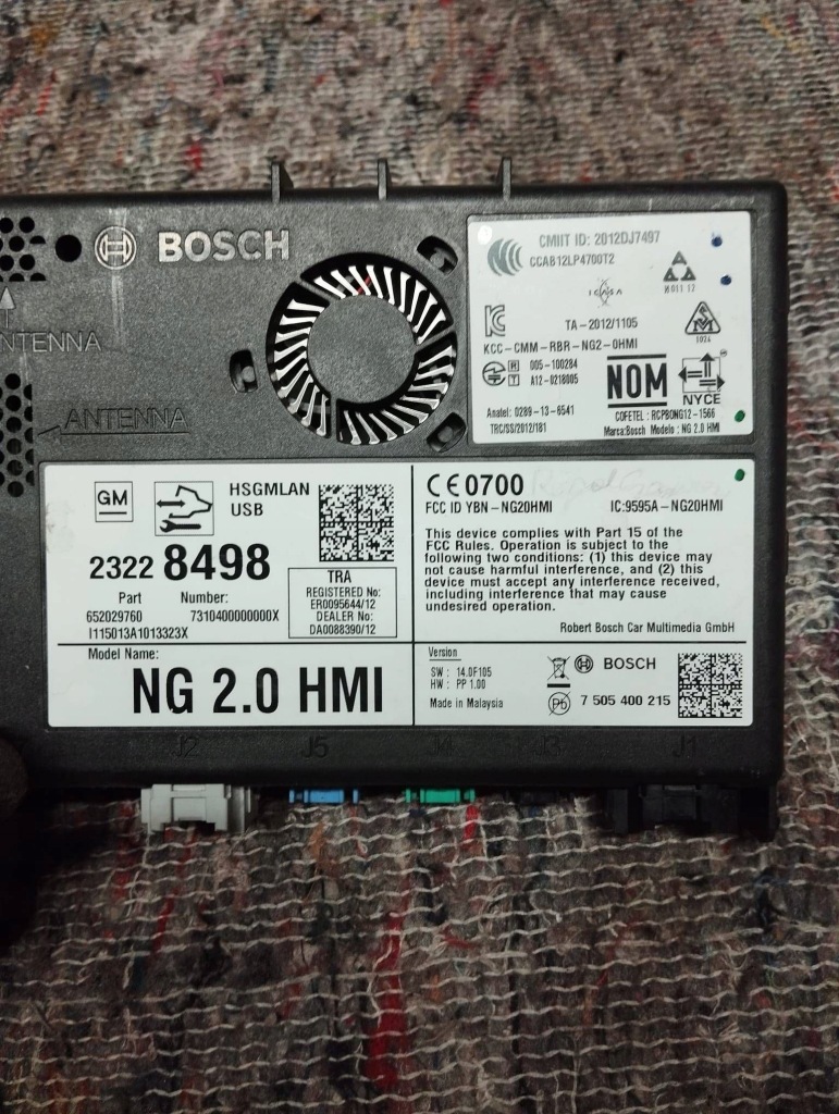 фото №7, Opel insignia усилитель радио модуль hmi навигации блок управления