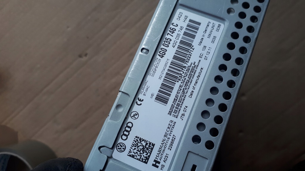 фото №7, A6 c7 4g считыватель блок mmi 3g 4g0035746c a7