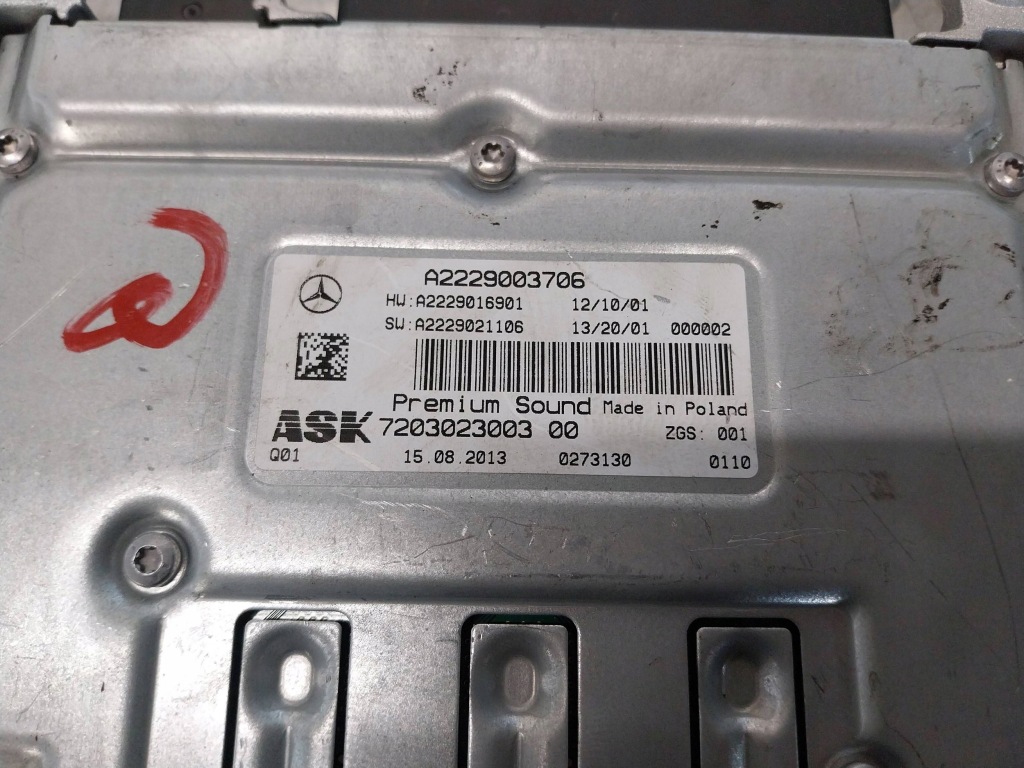 фото №5, Підсилювач модуль burmester a2229003706 mercedes w222 w217 w205