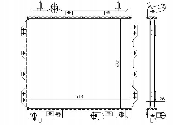 фото №16, Nissens 61002 радиатор, система охлаждение двигателя