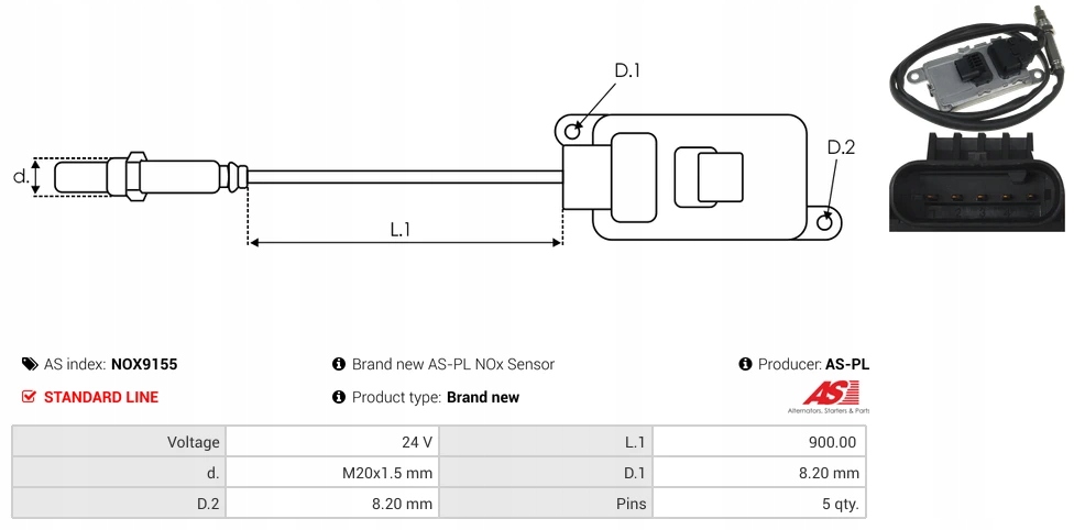 фото №3, Датчик nox cummins various models