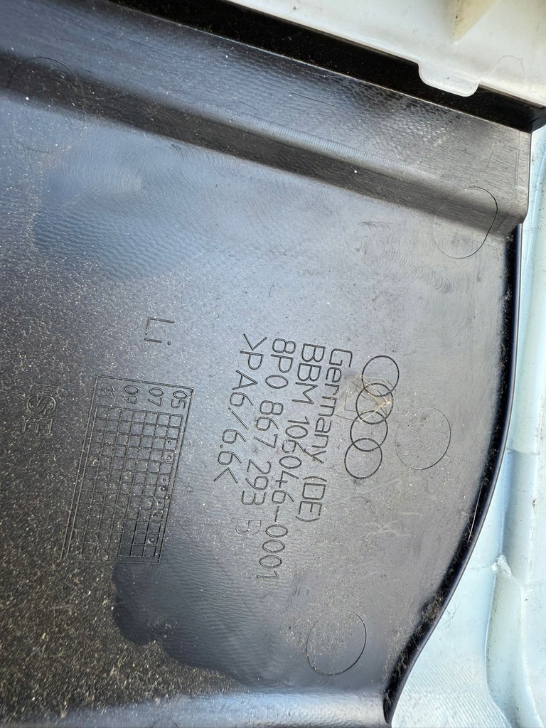 фото №8, A3 8p 8p3 3d захист обшивка стійка ліва ліва czarna s-line 8p3867243