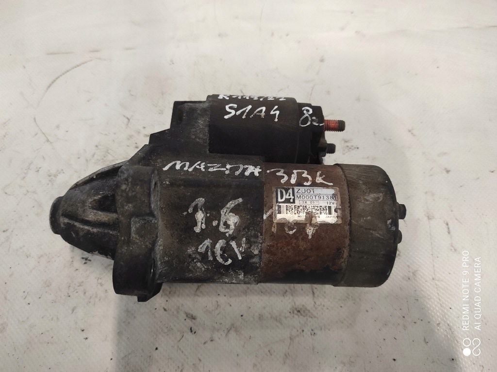 фото №1, Mazda 3 1.6 16v стартер m000t33371