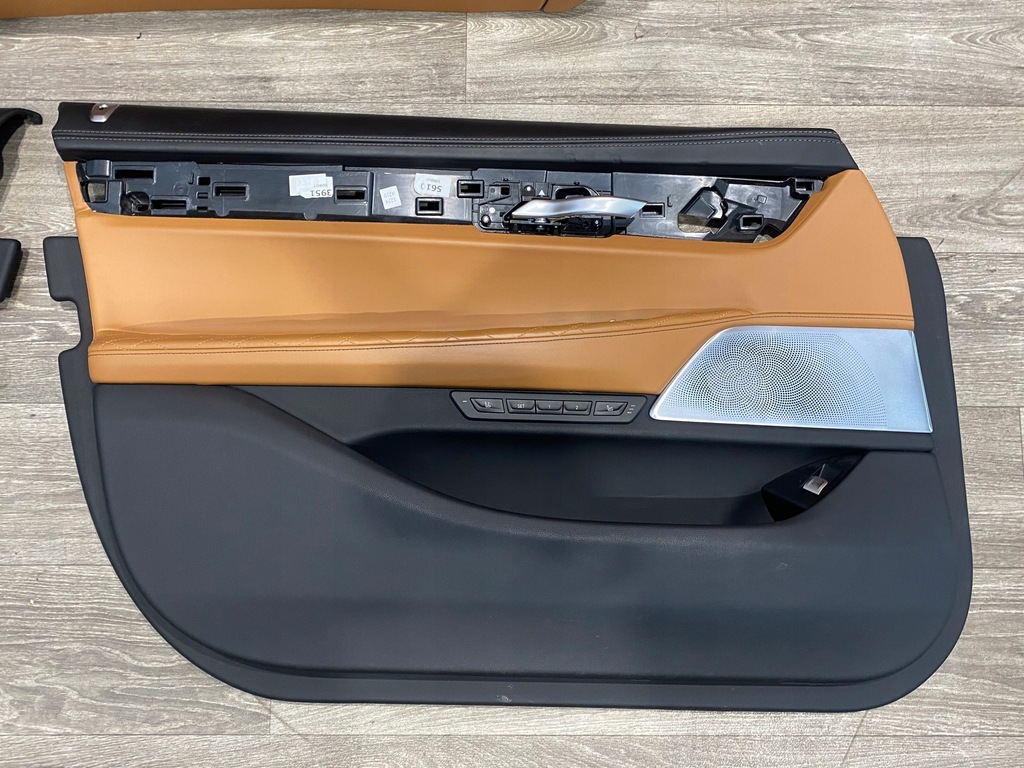 фото №13, Bmw 7 g12 сидіння заднє сидіння обшивки салон full cognac