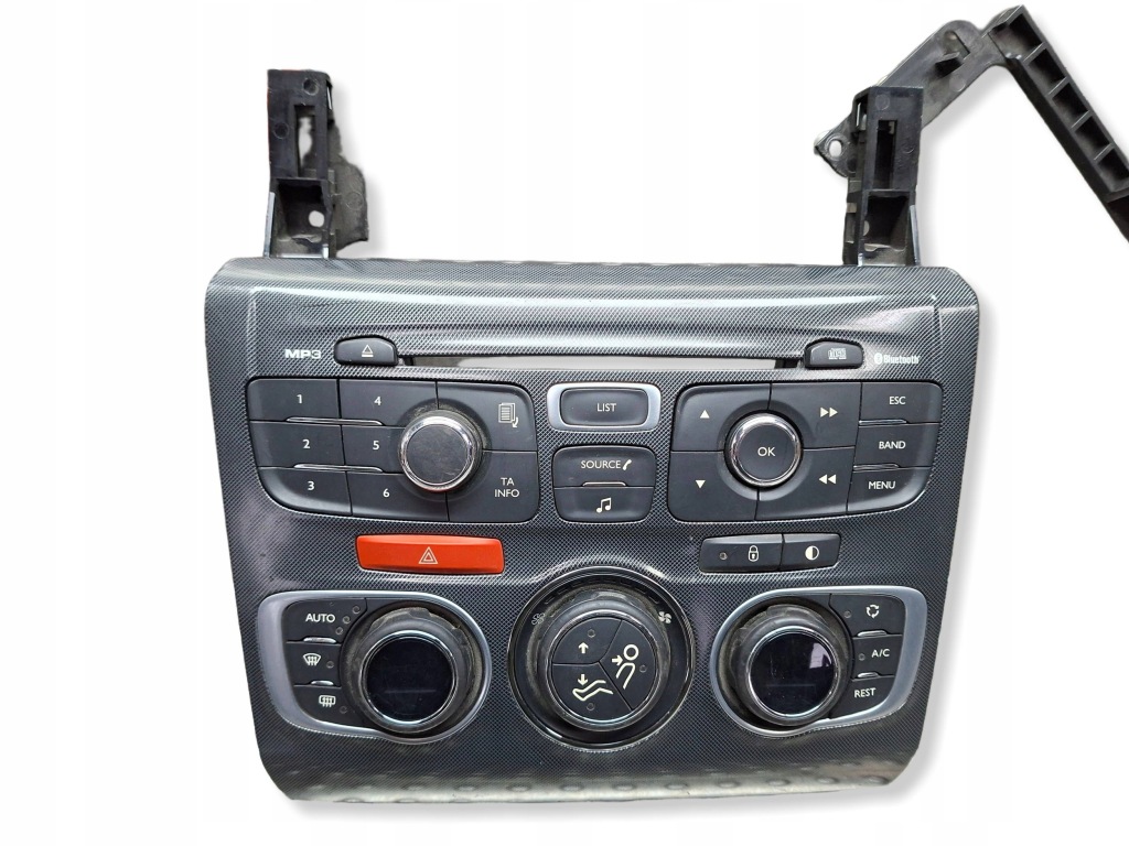 фото №1, Панель кондиционера радио 9666027477 citroen c4 ii ds4 2010-