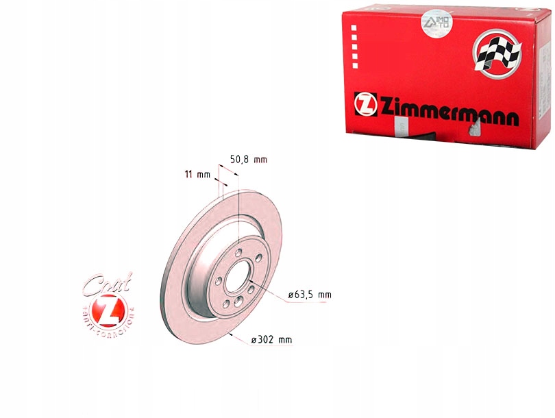 Купить Комплект диск тормозных zimmermann 1385590 13799