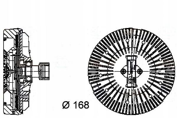 фото №1, Behr hella вязкостная муфта сцепление вязкостная +gratisy