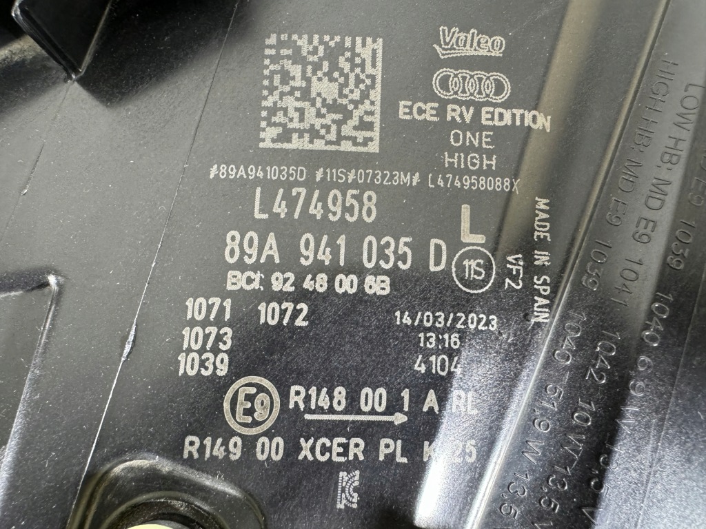 фото №12, Audi q4 e-tron 89a matrix full led лампа левая перед фара kpl - ładna