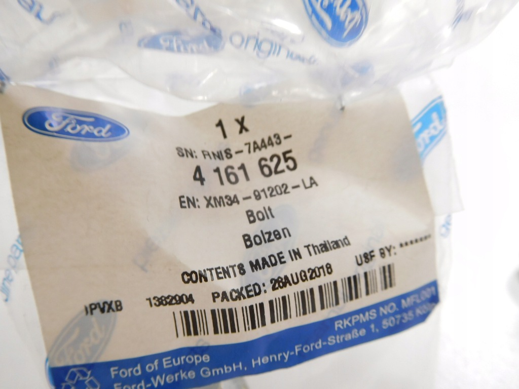 фото №6, Болт, крышка багажника задняя i запчасти towarzyszące ford ranger 2002-2011 оригинальный номер 4161625
