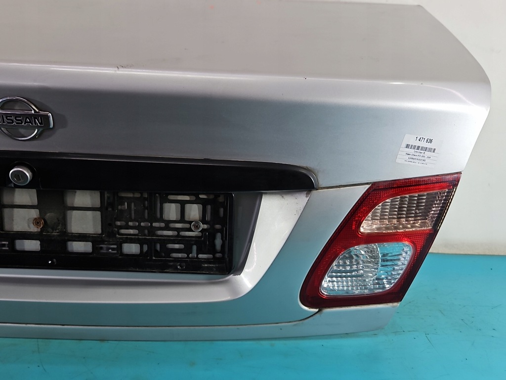 фото №8, Кришка багажника багажника задня nissan almera n16 sedan 4d сріблястий