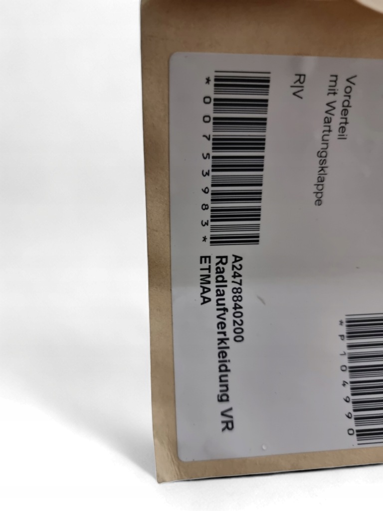 Подкрылок правый перед mercedes eqa w243 gla w247 оригинальный номер a2478840200 Оригинал