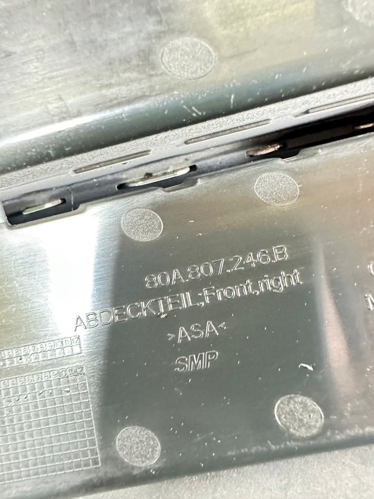 Q5 80a s-line решётка бампера правая хром 80a807246b с Разборки