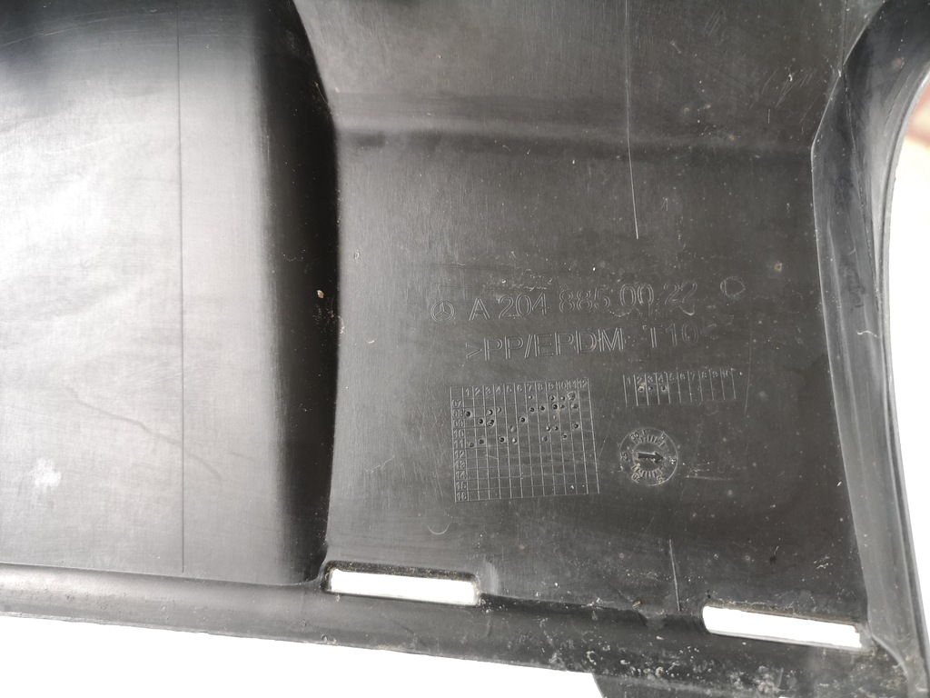 фото №10, Mercedes glk w204 -накладка спойлер бампера задняя