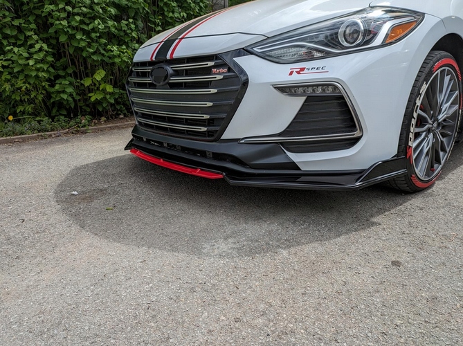 фото №9, Універсальний спойлер спліттер передній бампера 4 частини