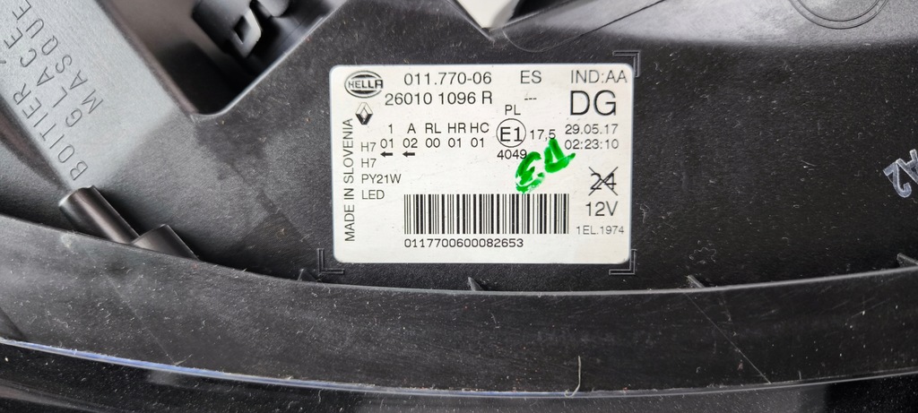 фото №10, Renault kadjar фара левый правый лампа обычная h7 + led