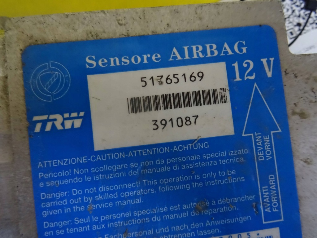 фото №1, Модуль датчик подушка безопасности fiat idea 51765169 nr609