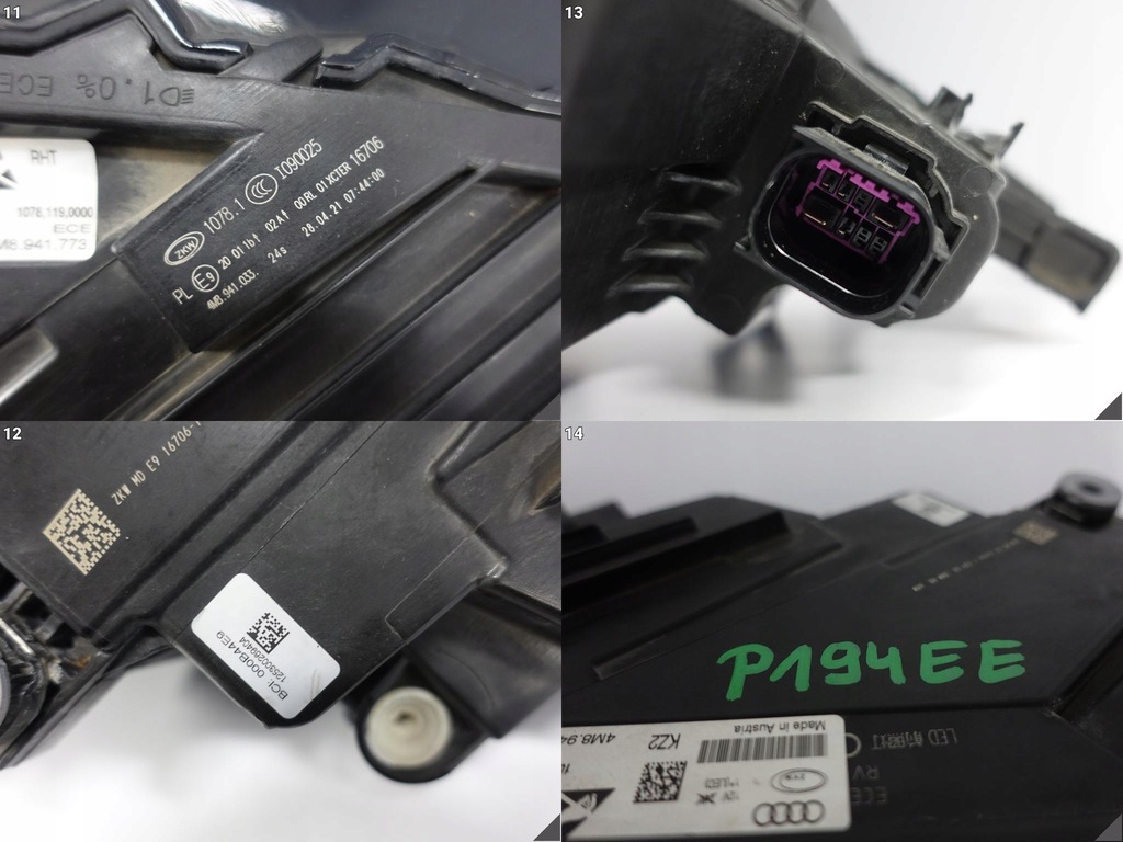 фото №12, Audi q8 sq8 4m8 18-22 лампа full led ліва перед europa 4m8941033