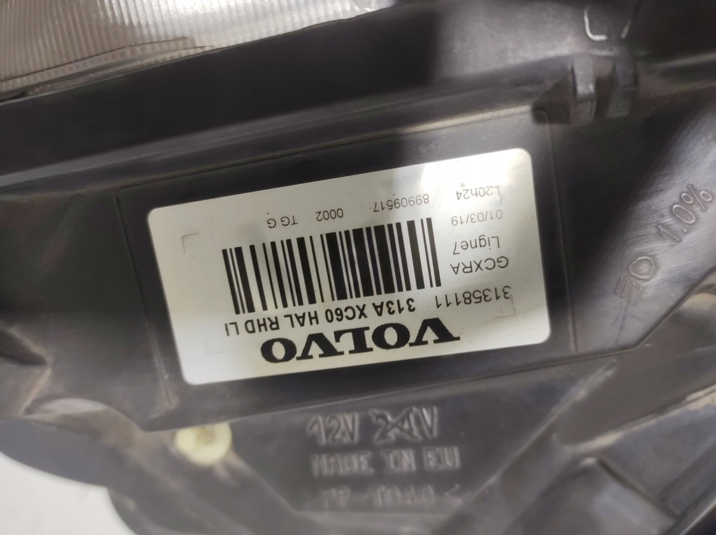 фото №9, Volvo xc60 2.0d 16- лампа лівий перед uk 31358111