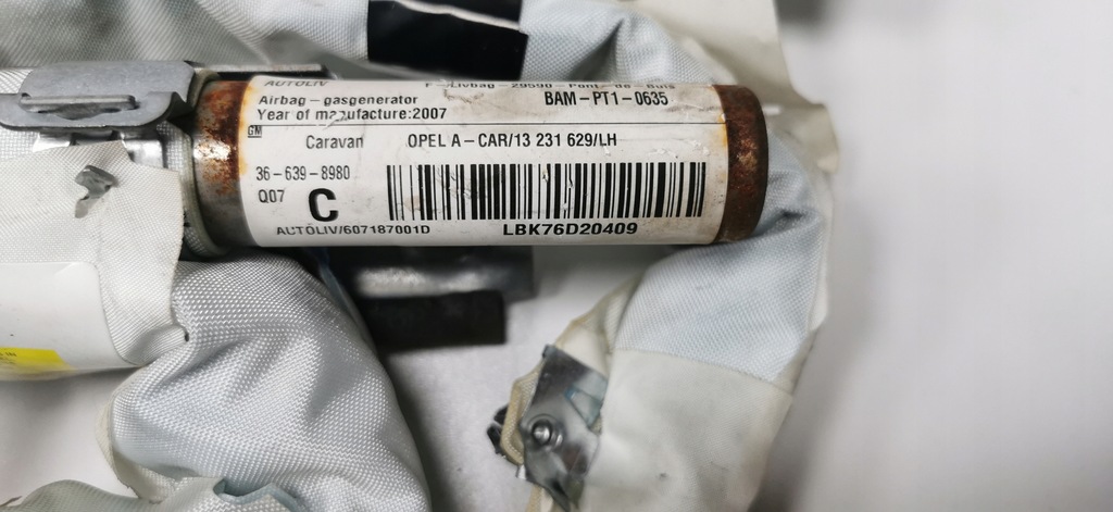 фото №5, Шторка безопасности воздушная правая левая opel astra h kombi