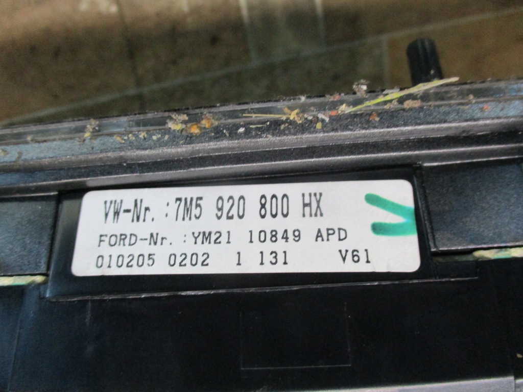 фото №5, Лічильник ford galaxy i lift fl 1,9tdi 7m5920800hx