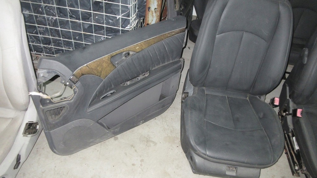 фото №14, Mercedes w211 сидіння сидіння оббивка шкіра czarna kombi