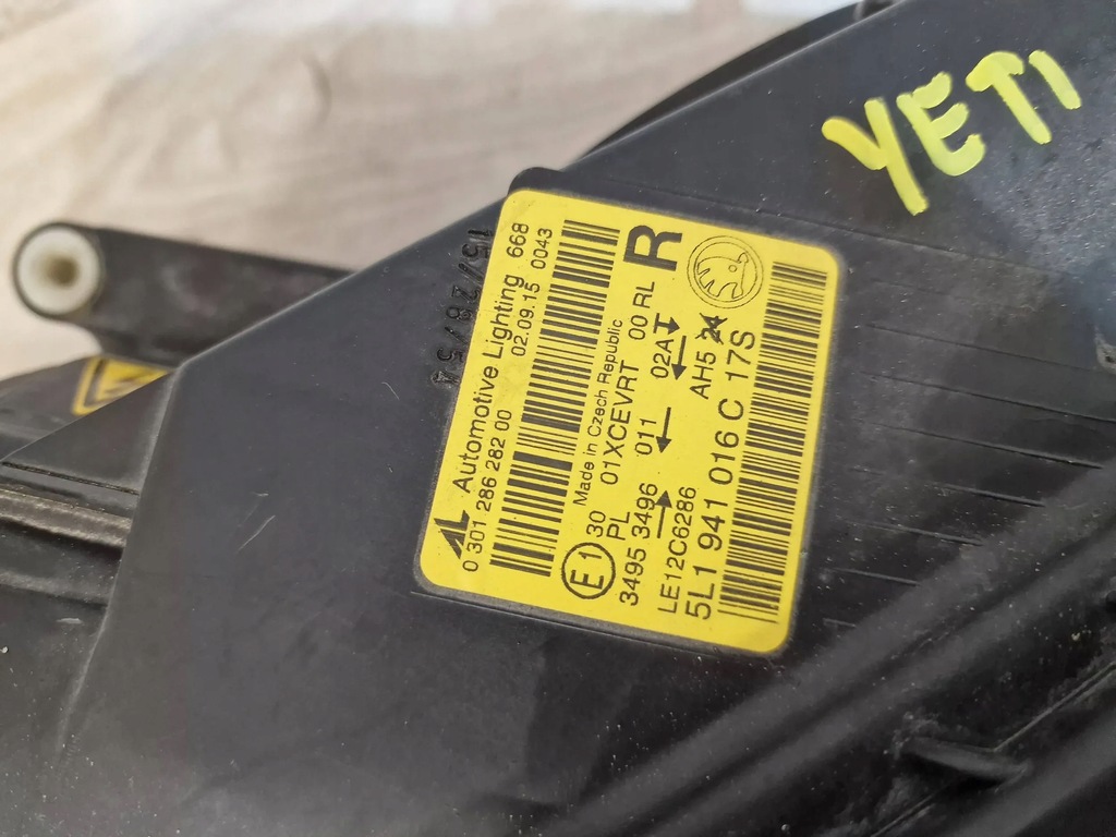 фото №6, Skoda yeti lift ксенон фара правий