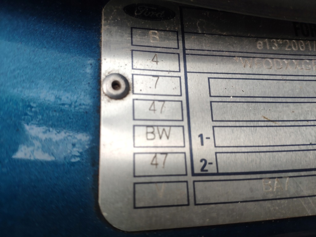 фото №16, Ford mondeo iv 4 mk4 дверь задняя левая sedan 4d 47