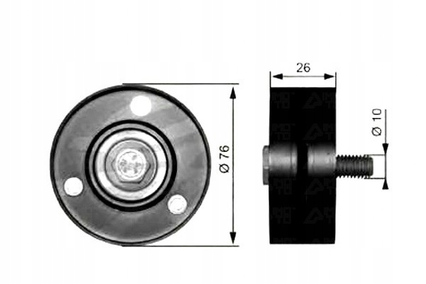фото №12, Ролик ремінь клиновий багаторучейковий gates t36083