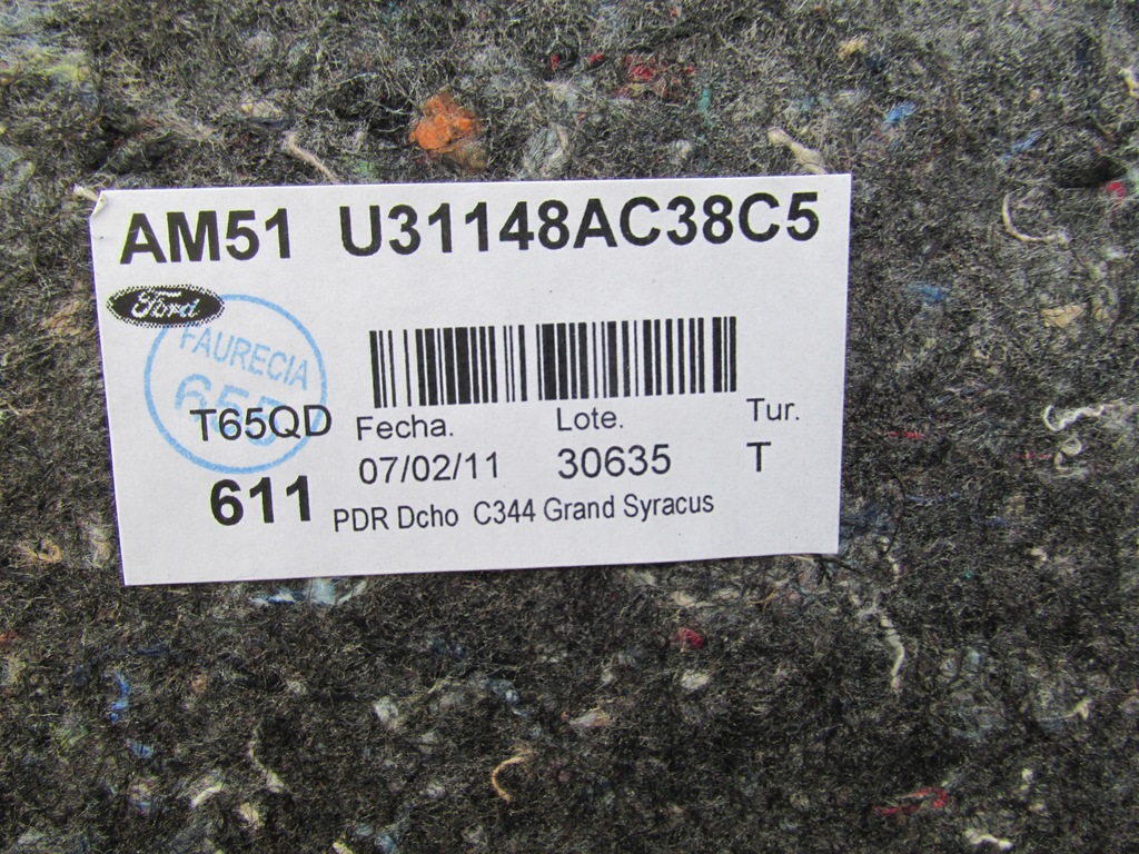 фото №7, Обивка обшивка багажника grand c-max mk2 2011 r