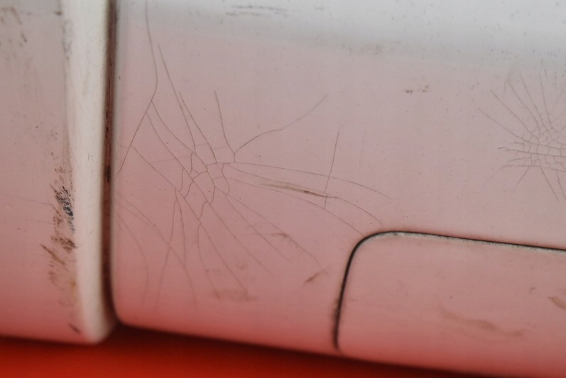 фото №5, Бампер задня задній білий volvo xc70 2 ii 00-07