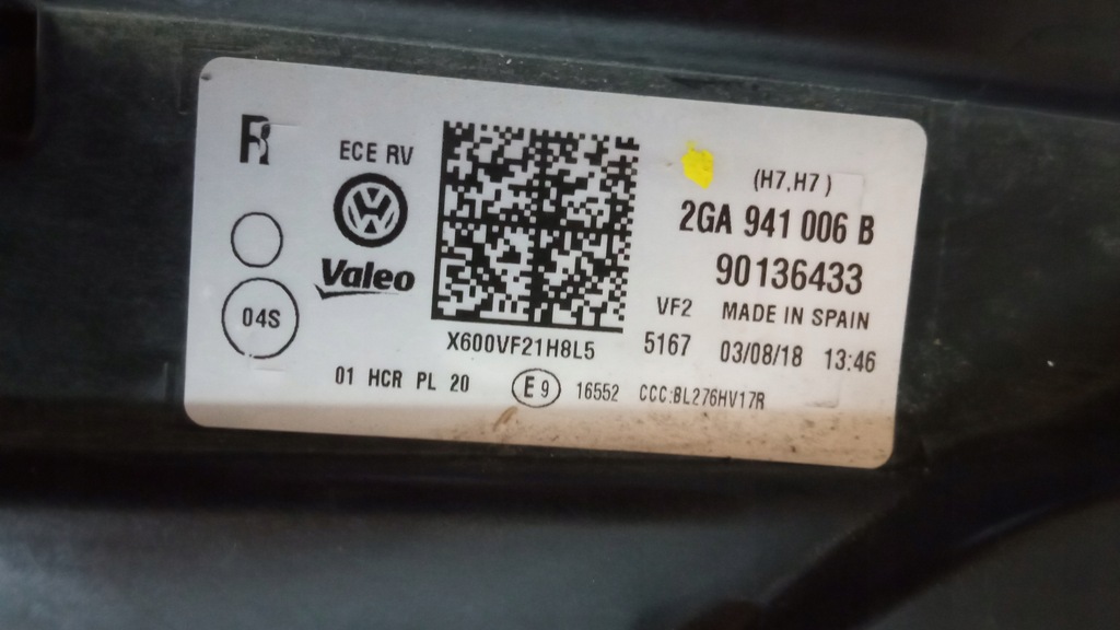 фото №4, Лампа перед vw t-roc