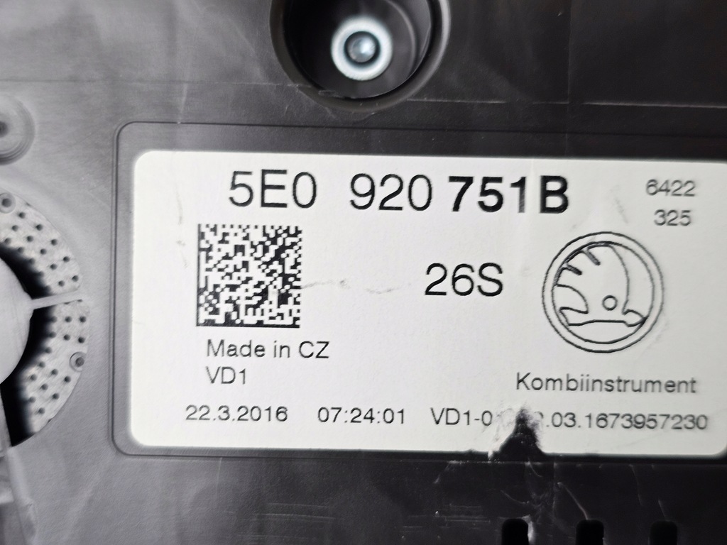 фото №6, Лічильник приладова панель прилади europa skoda octavia iii 5e0920751b