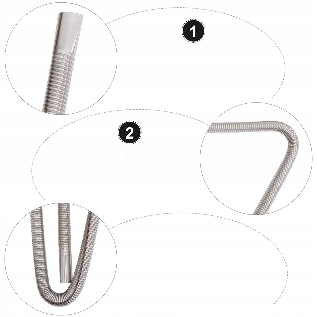фото №10, Труба вихлопна срібляста 120x2,5cm