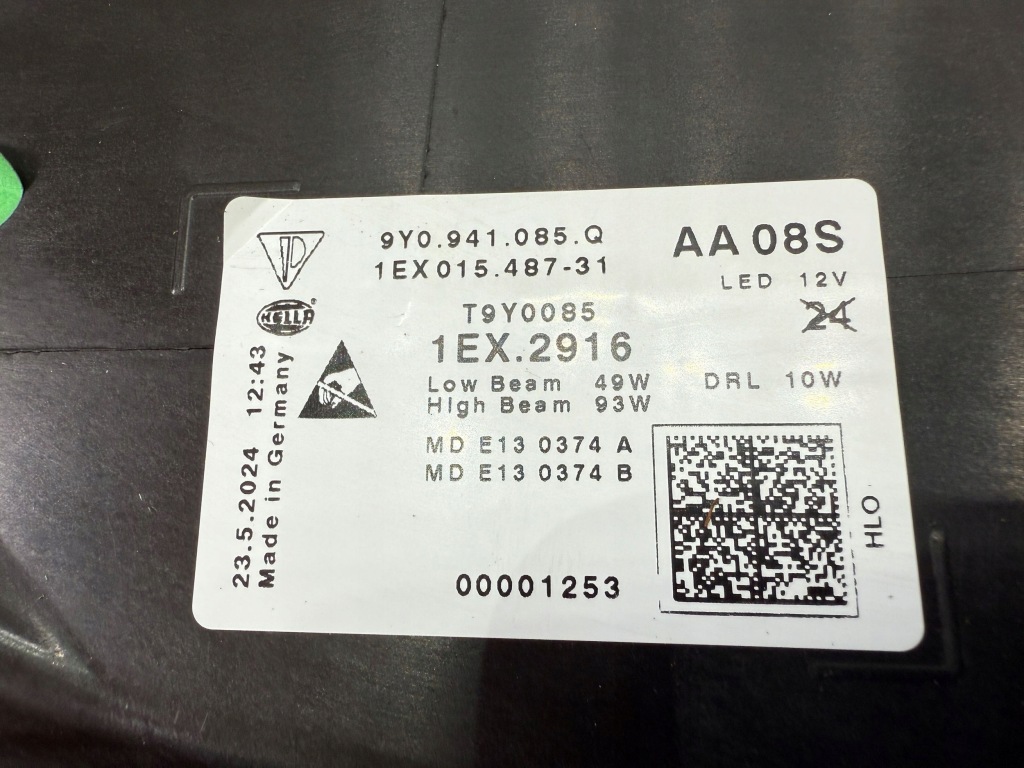 Porsche cayenne 9y0 рестайлинг  full led matrix фара передняя левая 9y0941085q в Украине