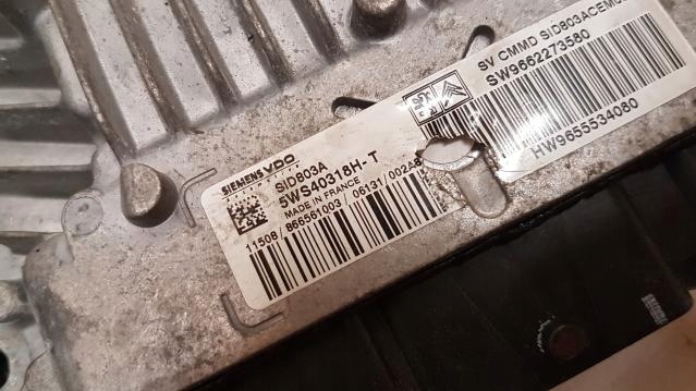 фото №8, Бортовой компьютер блок управления двигателя citroen peugeot 2.0 hdi