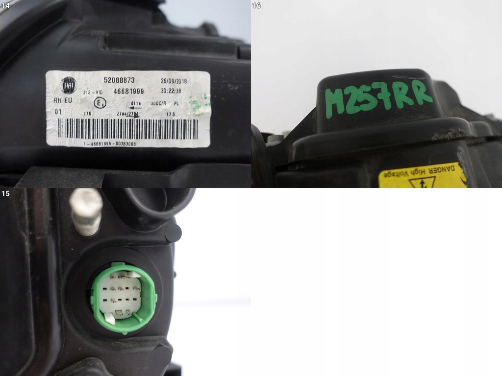 фото №15, Fiat 500 abarth 07-15 лампа ксенон права перед europa