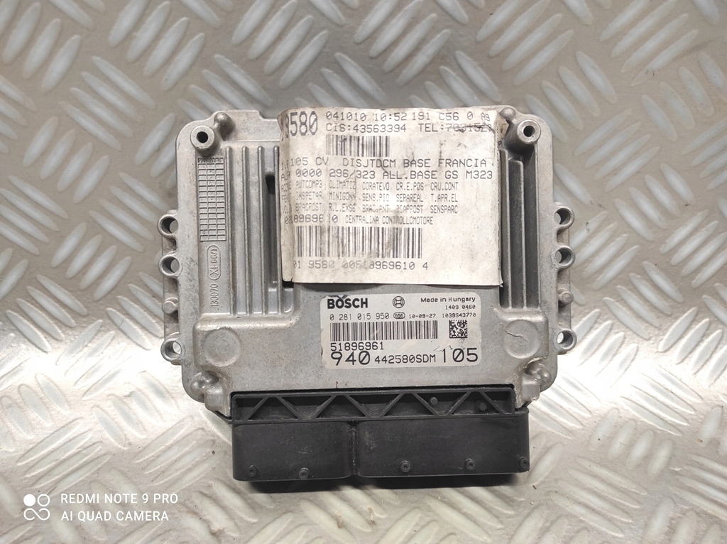 фото №1, Бортовий комп'ютер 0281015950 51896991 alfa romeo giulietta