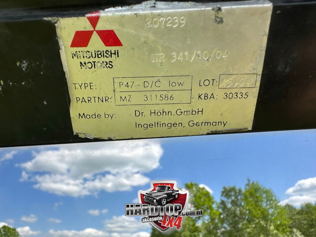 фото №9, Обшивка mitsubishi l200 hardtop na pakę 1995+