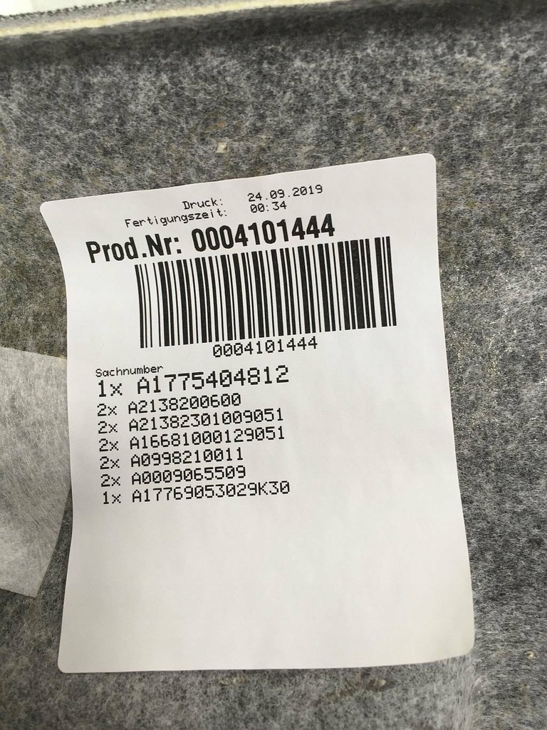 фото №5, Mercedes a w177 sedan 2019 стеля czarna sama стеля