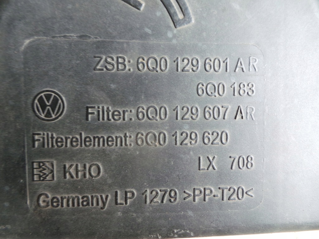 фото №6, Корпус фильтра воздуха skoda fabia i 1.4tdi