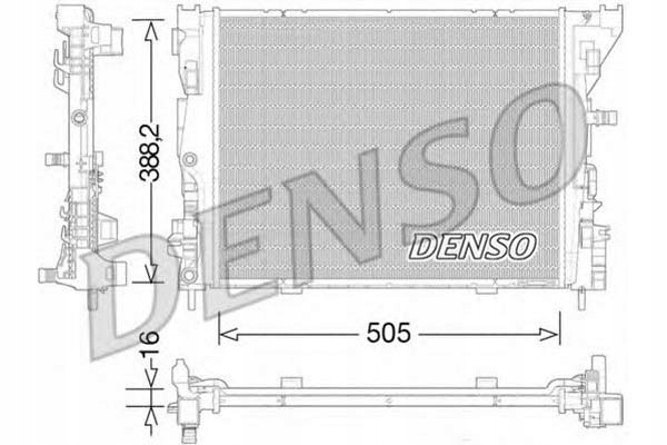 фото №2, Denso drm23035 радиатор, система охлаждение двигателя