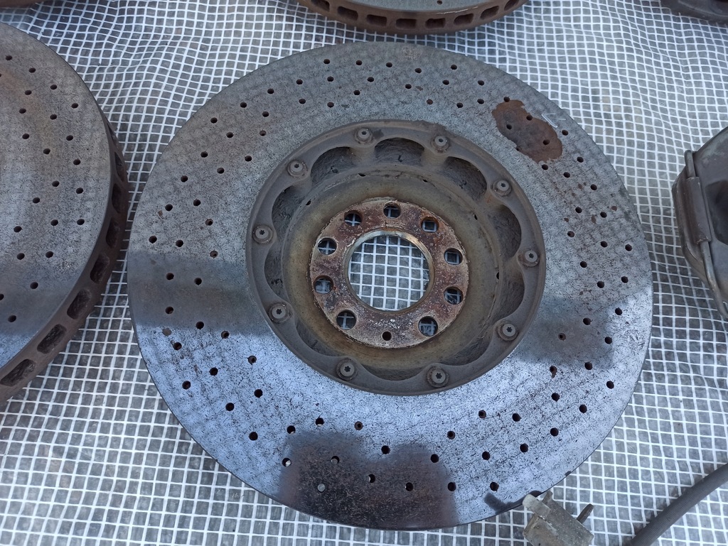 фото №14, Audi a8 s8 w12 d3 тормоза brembo kpl перед задняя ceramika тормозные диски суппорты