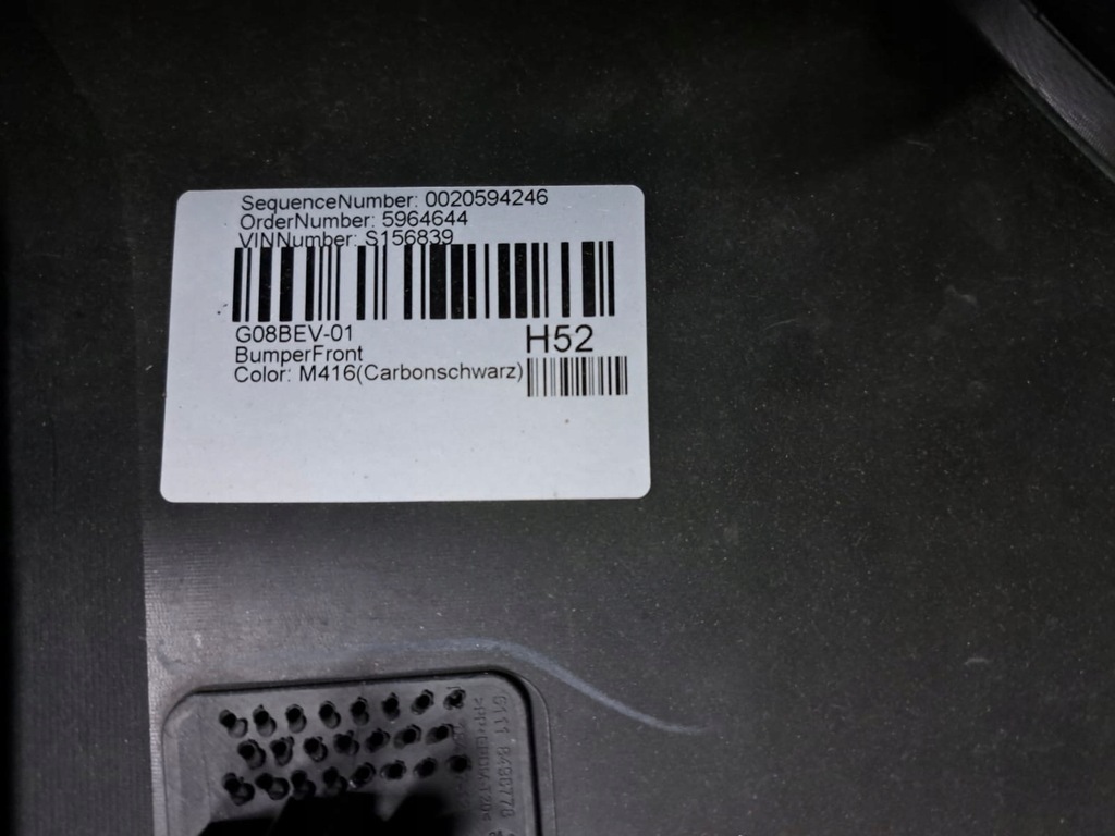 фото №10, Bmw ix3 g08 бампер перед передній решітка радіатора black