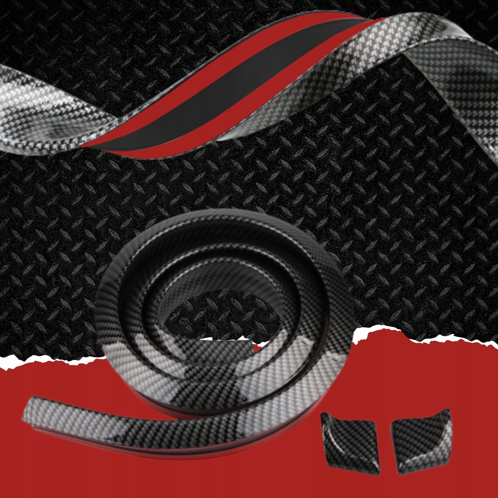 фото №16, Спойлер універсальна накладка na кришка спойлер спліттер 150cm карбон